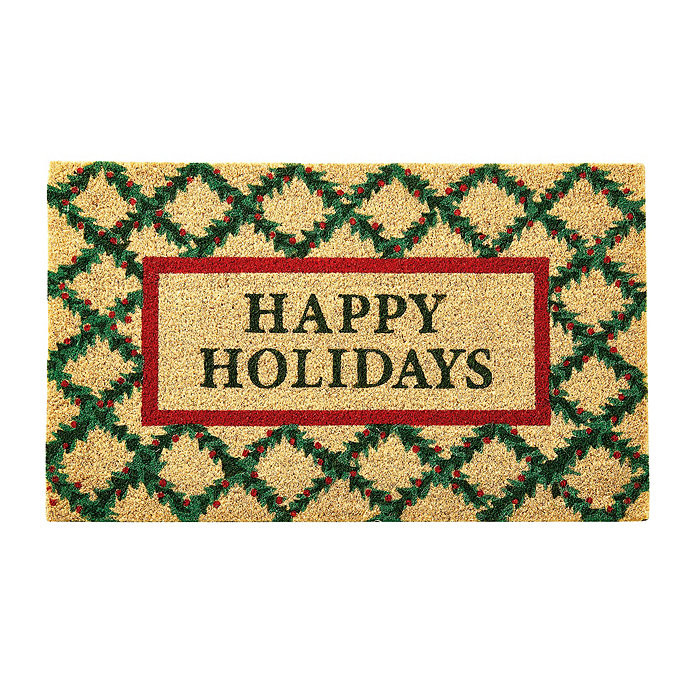 Holiday Trellis Coir Mat | Ballard Designs, Inc.