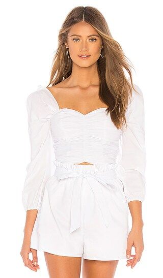 Lovers + Friends Octavia Crop Top in White | Revolve Clothing (Global)