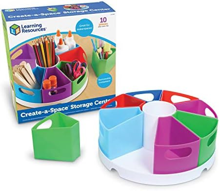 Learning Resources Create a Space Storage Center - 10 Piece set Desk Organizer for Kids, Art Orga... | Amazon (US)
