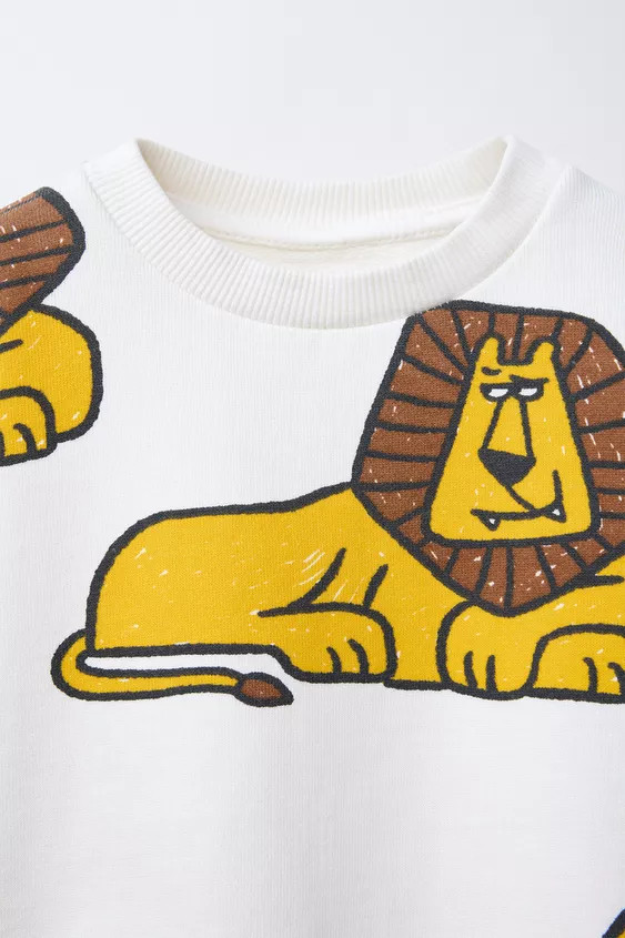 LION PRINT SWEATSHIRT | Zara US
