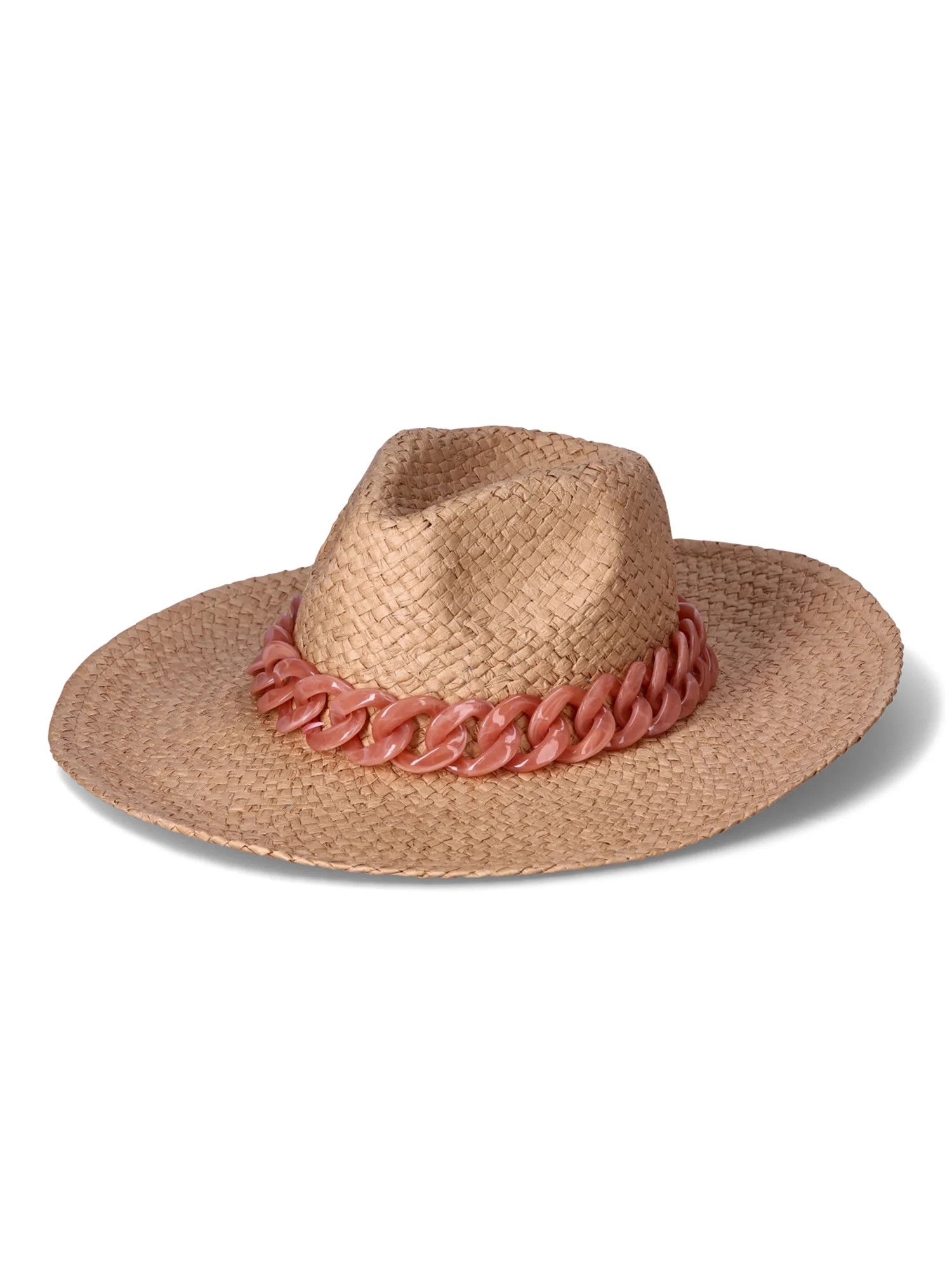 Time and Tru Women's Woven Straw Fedoras | Walmart (US)