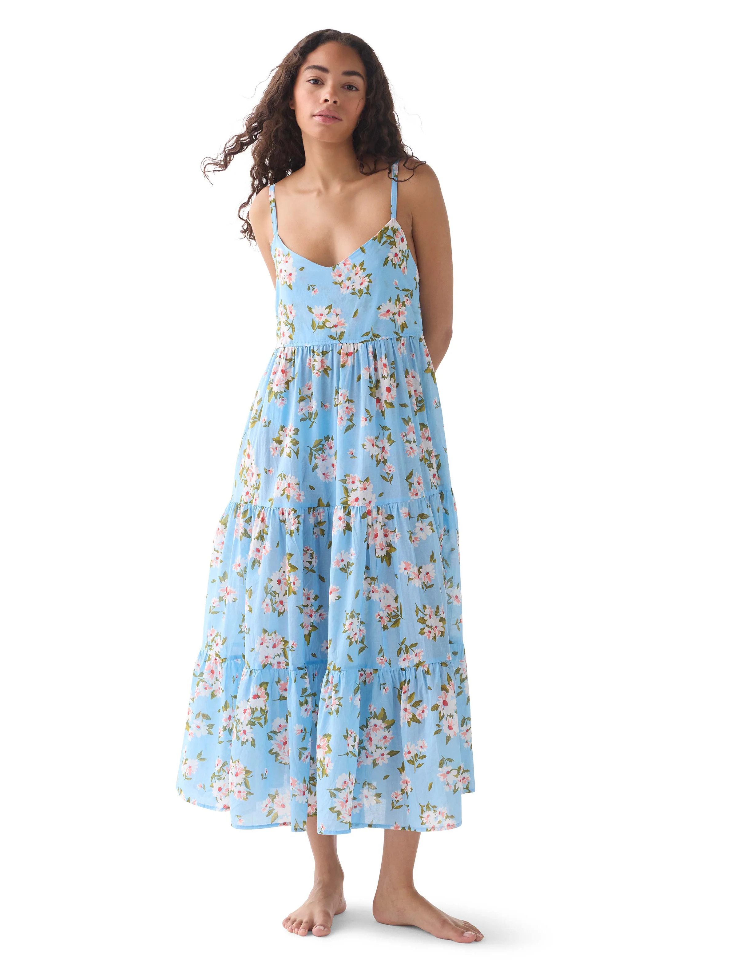 kate spade new york Tiered Cover Up Dress - Spring Daisies | Beach2Ocean