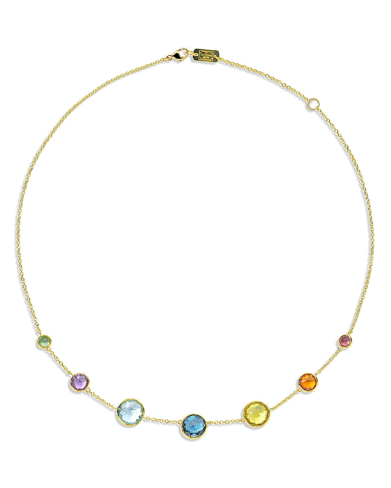 Ippolita 18K Yellow Gold Lollipop Rainbow Multi Stone Bezel Collar Necklace, 16-18 | Bloomingdale's (US)