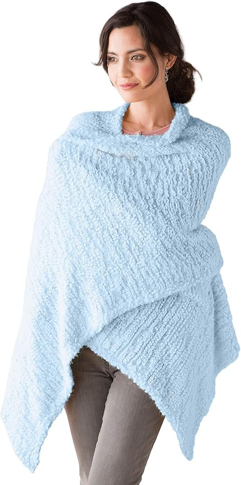 DEMDACO Giving Collection Giving Shawl with Pockets - Cozy Wrap for Women - Pockets - Soft Knit -... | Amazon (US)