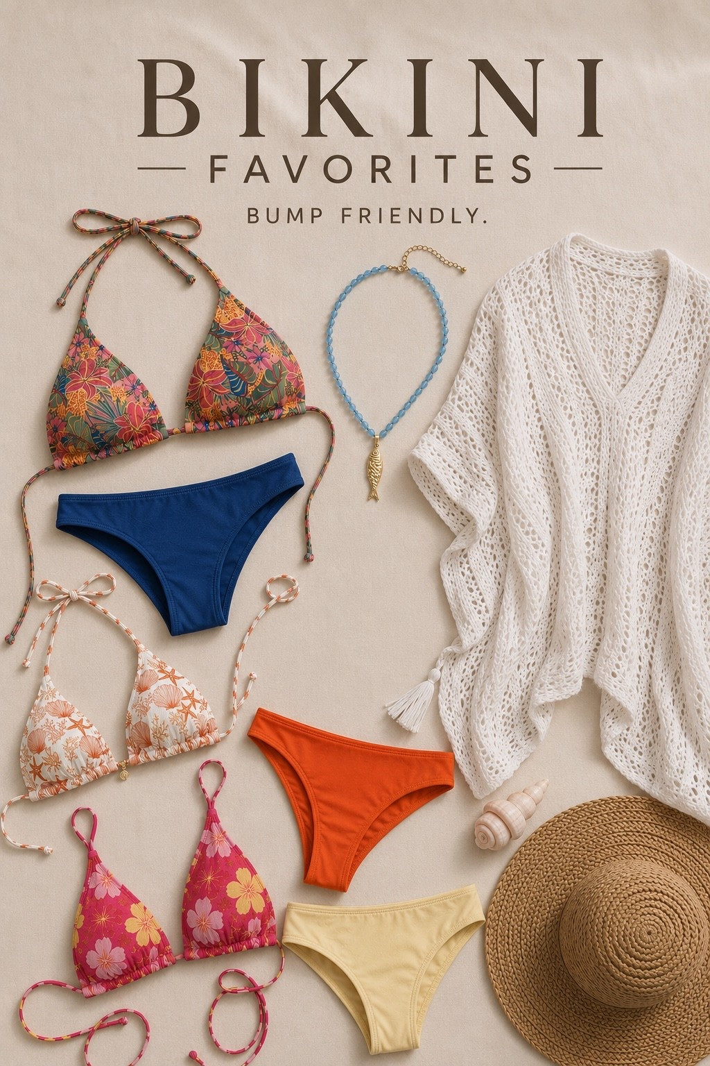 I desperately wanted to wear cute bikinis on vacation, not the maternity ones that cover the bump and somehow make you feel bigger than you already do. 😅 These low-rise bottoms were perfect. They sat comfortably under my bump, stayed put all day, and actually made me feel cute instead of frumpy. I ended up ordering them in three colors! I got so many compliments on the tops too, and honestly felt so confident the whole trip. 🤎🌴

#LTKStyle #LTKBumpStyle #LTKTravel #VacationStyle #BeachStyle #PregnancyStyle #BumpFriendly #MaternityStyle #SummerStyle #BeachVacation #ResortWear #PregnantFashion #ThirdTrimesterStyle #CoastalStyle #AmazonFashion #BeachOutfit #SummerWardrobe #VacationOutfit

#LTKBump #LTKBaby #LTKootd