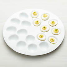 White Deviled Egg Tray + Reviews | Crate & Barrel | Crate & Barrel