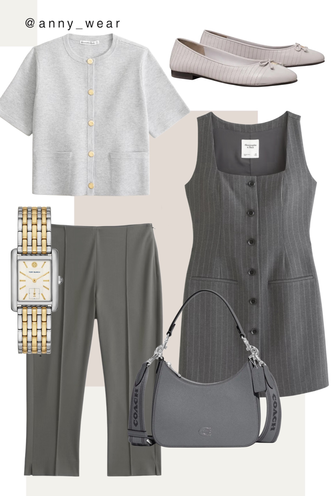 Office outfits 

Grey cardigan 
Short Sleeve Cardigan
Gray sweater 
Low Rise Pintuck Capri Pant
Grey capri
Gray pants 
Summer capri
Squareneck vest dress 
Grey Vest Mini dress 
Grey mini dress 
Grey Leather bag
Hobo Crossbody bag 
Grey bag
Grey flats 
Toe Ballet Flat
Stainless watch
Steel Bracelet Watch
Tory Burch
Work outfits 2024 casual office outfits spring office outfits summer work outfits workwear capsule casual work tops casual work wear casual workwear city break city outfits city street styles business casual outfits smart casual office outfits womens work work casual professional work outfit work outfits work outfit summer work outfit spring casual work outfit jeans work outfit teacher work pants work pumps work wear style work wearing workwear casual workwear uk business casual outfit smart casual workwear work wear style jeans wear-to-work сapsule wardrobe business casual dinner jacket two piece suit casual suit outfit teacher outfit teacher fashion teacherista teacher style winter work outfit midsize work outfit curvy winter work outfits work pants womens work pants black work pants popular today size 8 capsule wardrobe capsule wardrobe workwear button down shirt business professional outfits work lunch outfit affordable fashion affordable workwear interview outfit smart casual formal dress formal outfit lunch outfit lunch date Work outfit ideas business attire for women office wear for women womens work clothes cute work outfits work dresses work blouses work pants for women work skirts for women work jackets for women casual work outfits spring work outfits #LTKstyletip #LTKbeauty #LTKU #LTKshoecrush #LTKitbag 

#LTKFindsUnder100 #LTKWorkwear #LTKSaleAlert