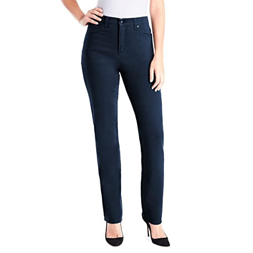 Gloria Vanderbilt Women's Amanda |Classic High Rise |Tapered Jean |Mom Jeans| - Portland Indigo 6 Long | Amazon (US)