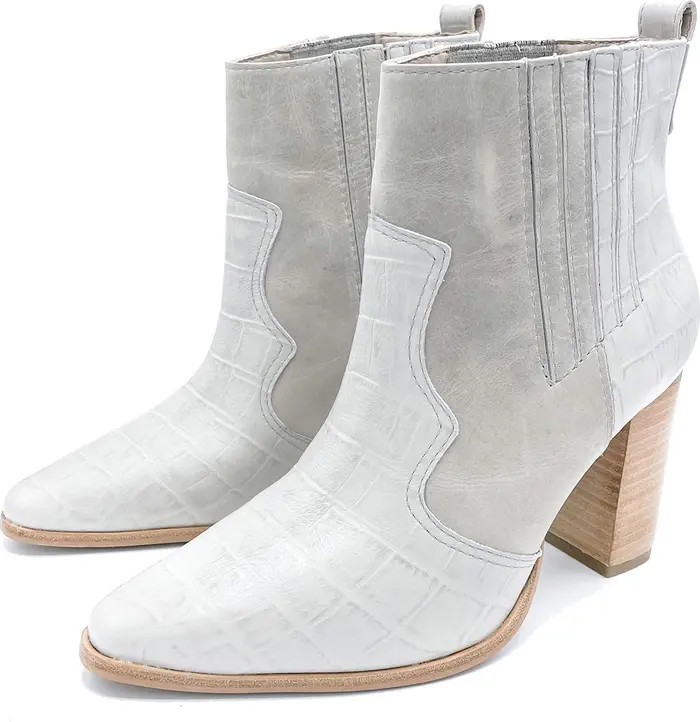 KAANAS Nashville Croc Embossed Cowboy Bootie | Nordstromrack | Nordstrom Rack