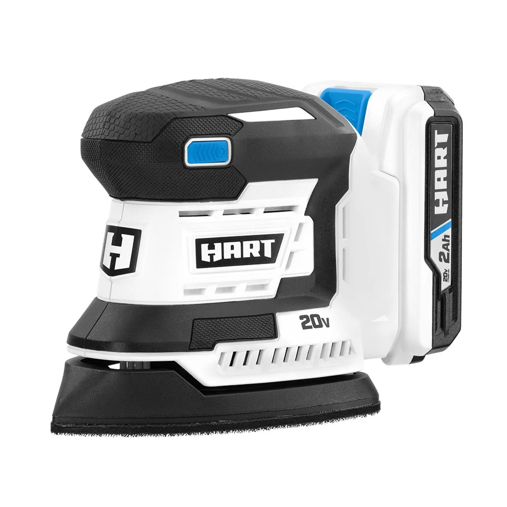 HART 20-Volt Battery-Powered Detail Sander Kit, (1) 2.0Ah Lithium-Ion Battery | Walmart (US)