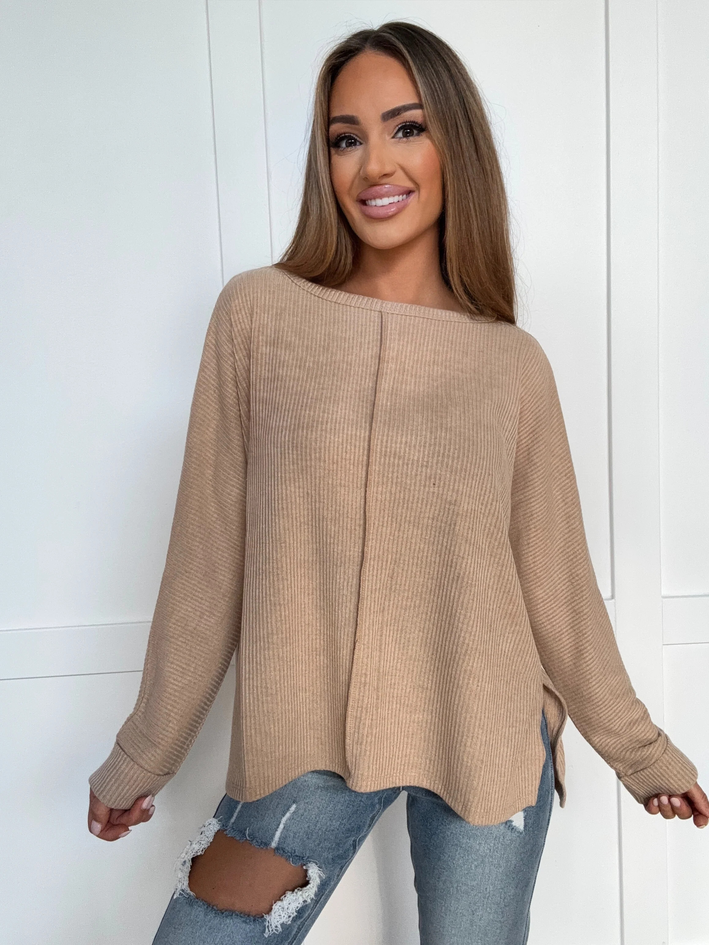 PREORDER: River Lace Detail Scoop Neck Top | Willow Boutique