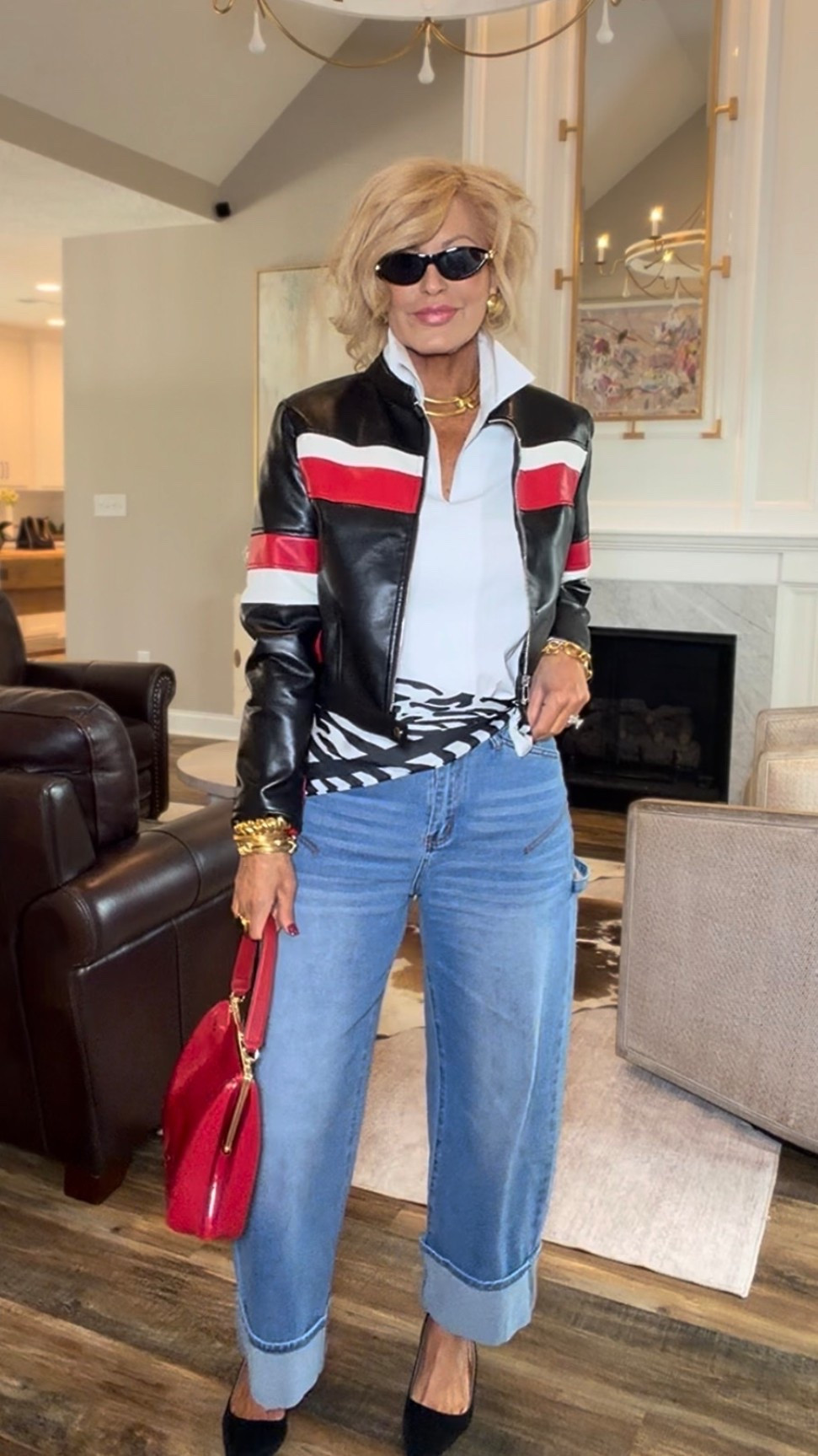 Love this outfit!!!!  I’m wearing a med in my jacket, small shirt & 4 in my jeans

#LTKootd #LTKdayinmylife #LTKOver40