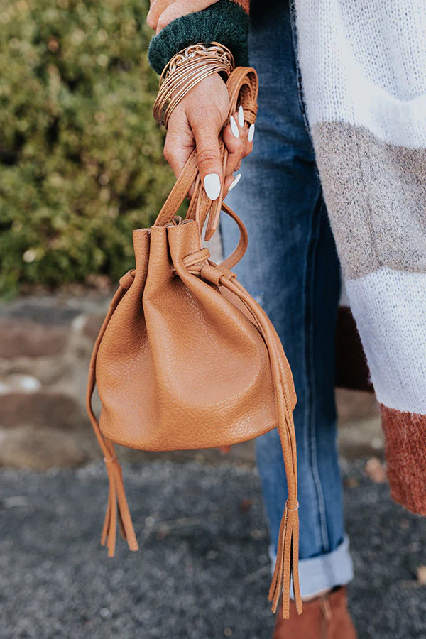 All About It Bucket Bag In Brown | Impressions Online Boutique