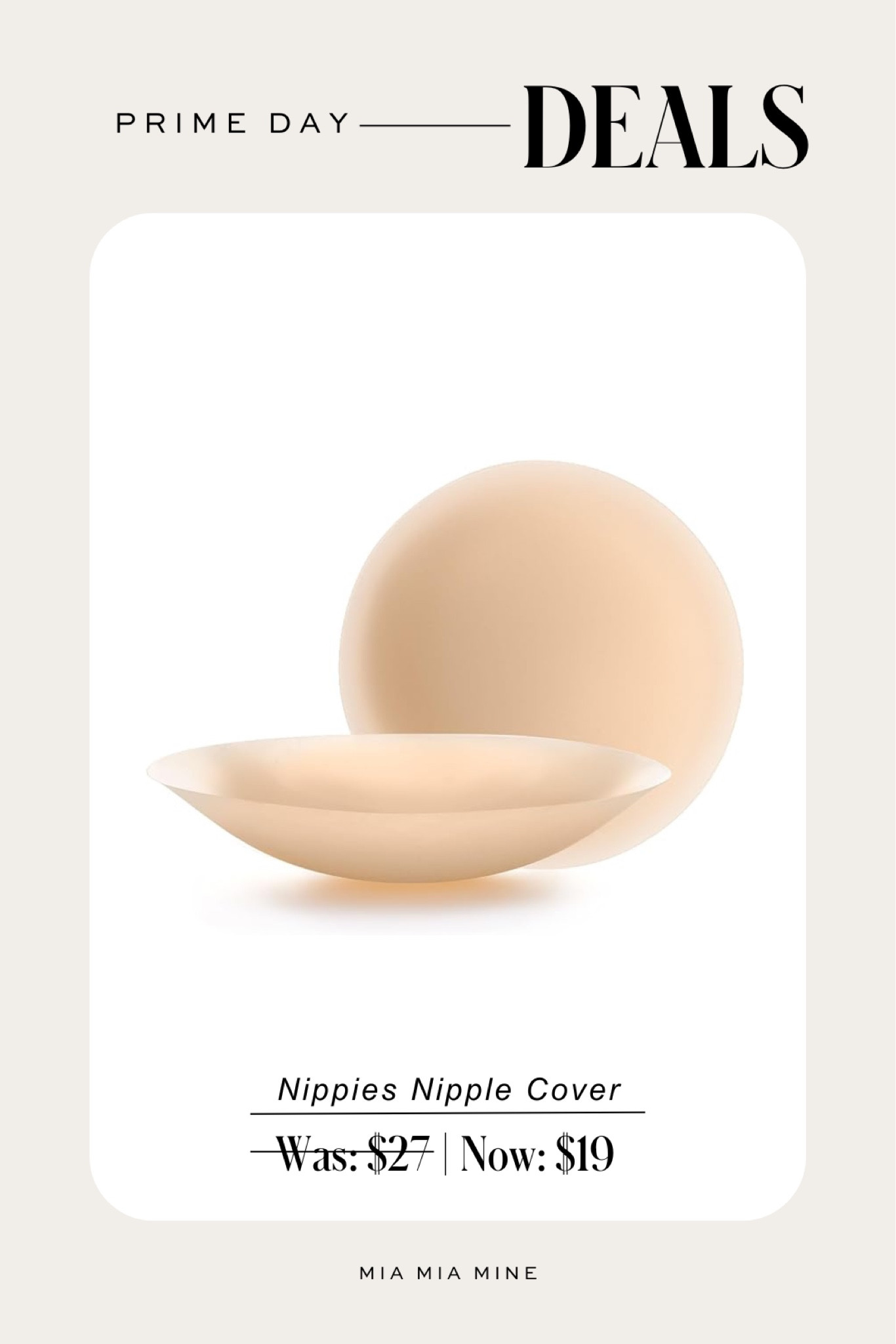 Amazon prime day fashion deals
Save 25% off nippies nipple covers 

#LTKxPrimeDay #LTKSaleAlert #LTKFindsUnder50