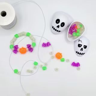 Halloween Crafts for Kids, Skeleton Surprise Egg with DIY Halloween Bracelet Inside by Ink and Tr... | Michaels Stores