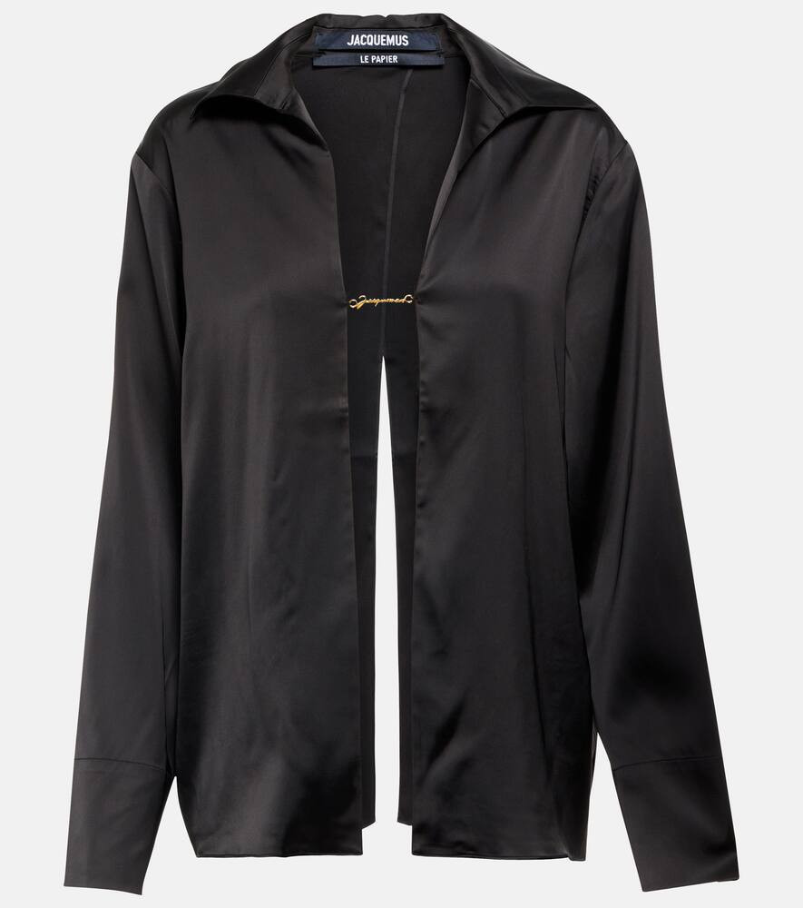 Jacquemus La Chemise Notte satin shirt | Mytheresa (US/CA)