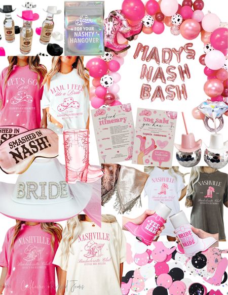 // Nash bash bachelorette theme // Nashville bachelorette theme // pink Nashville bachelorette theme // Shania Twain bachelorette party theme // pink bachelorette party // bride cowboy hat // last rodeo bash bachelorette // 

#LTKparties #LTKfindsunder50 #LTKwedding