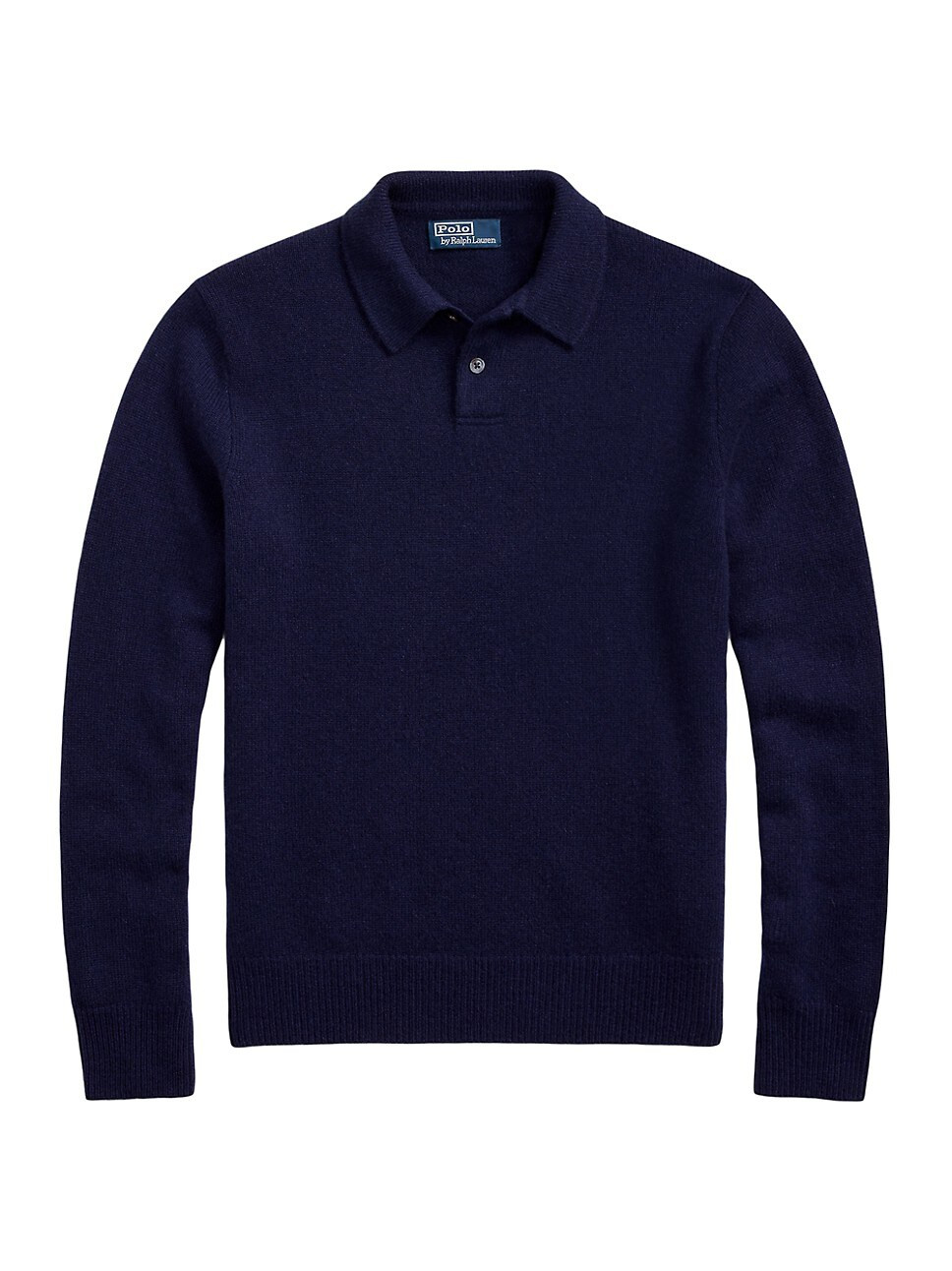 Cashmere Long-Sleeve Polo Sweater | Saks Fifth Avenue
