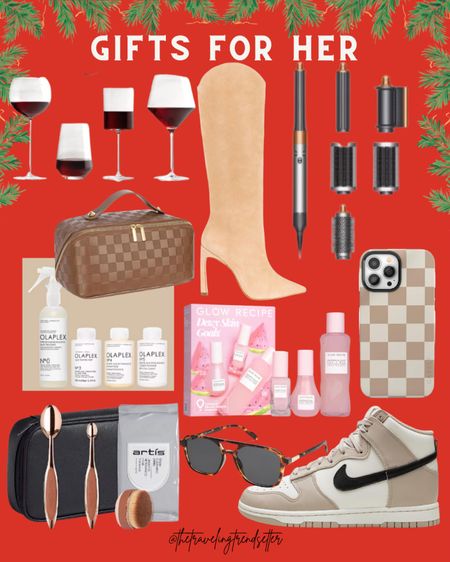Gift guide for her, heel boots, Dyson, Wine Glass, hair products, beauty, Mabs, phone case, trendy sneakers, sunglasses, make it back, Amazon, Sephora, so, Monday, black, Friday, target, Walmart, gift, ideas for women, family, Christmas, cyber week, seasonal

#LTKGiftGuide #LTKCyberWeek #LTKSeasonal