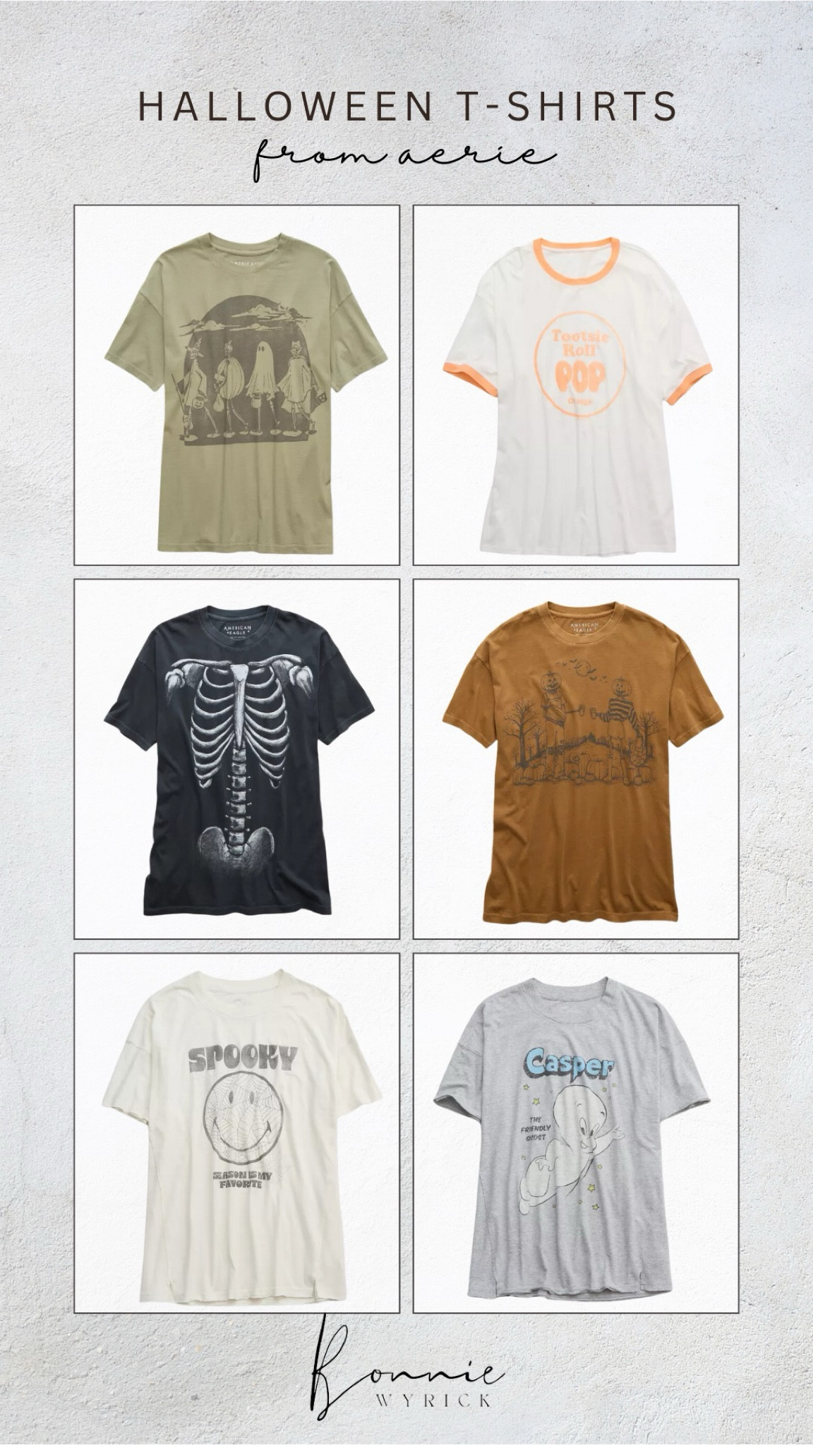 Halloween T-Shirts from Aerie & American Eagle 🎃🖤
-
-
-
Skeleton shirt, Halloween sweatshirt, Halloween outfits, falloween, teacher outfits, graphic tee, graphic crew neck, graphic sweater, aerie loungewear, oversized boyfriend tee

#LTKParties #LTKMidsize #LTKStyleTip