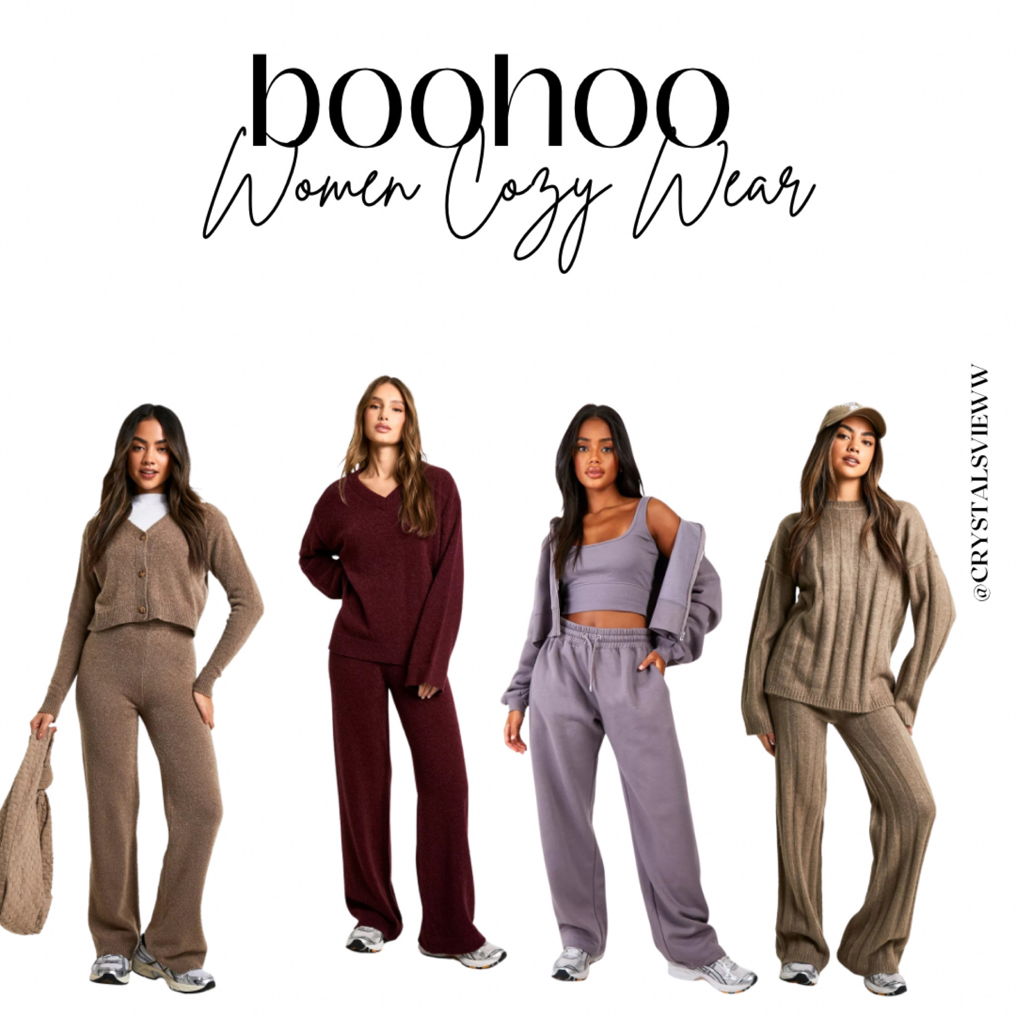 Boohoo women casual wear- cozy wear- lounge wear 

#LTKHoliday #LTKSeasonal #LTKStyleTip