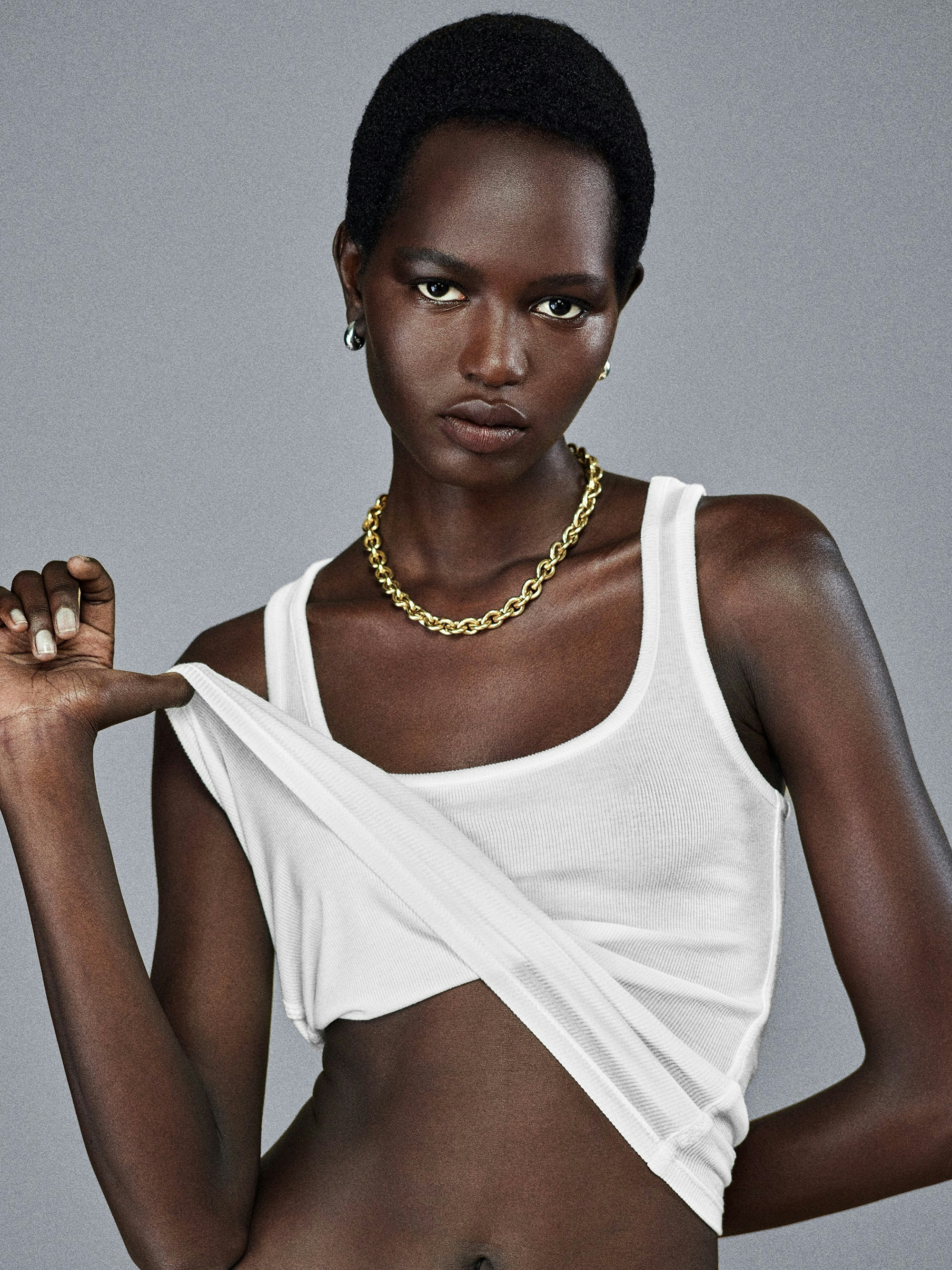 Rib Scoop Neck Tank -- White | Frame Denim