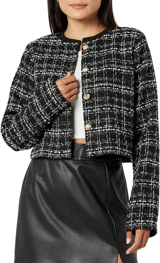 The Drop Women's Aida Cropped Boucle Jacket | Amazon (US)