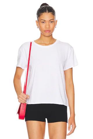 perfectwhitetee Cotton Boxy Crew Tee in White from Revolve.com | Revolve Clothing (Global)