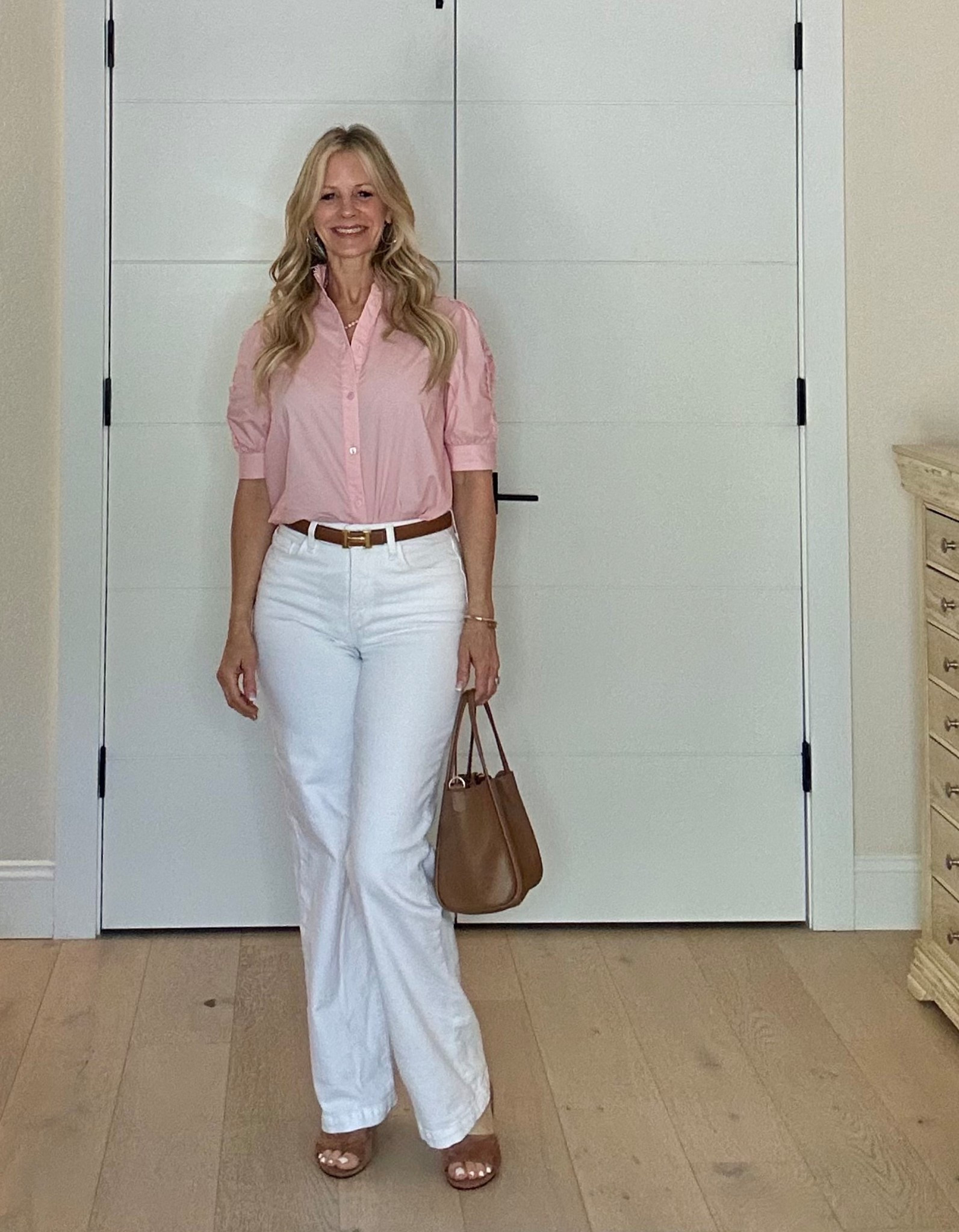 It’s white jean season. Styled with adorable top from Avara and brown accessories  

#LTKOver40 #LTKootd