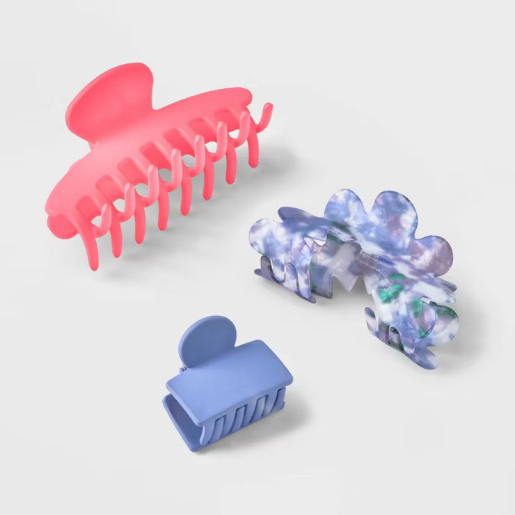 Claw Hair Clip Set 3pc – Universal Thread™ | Target
