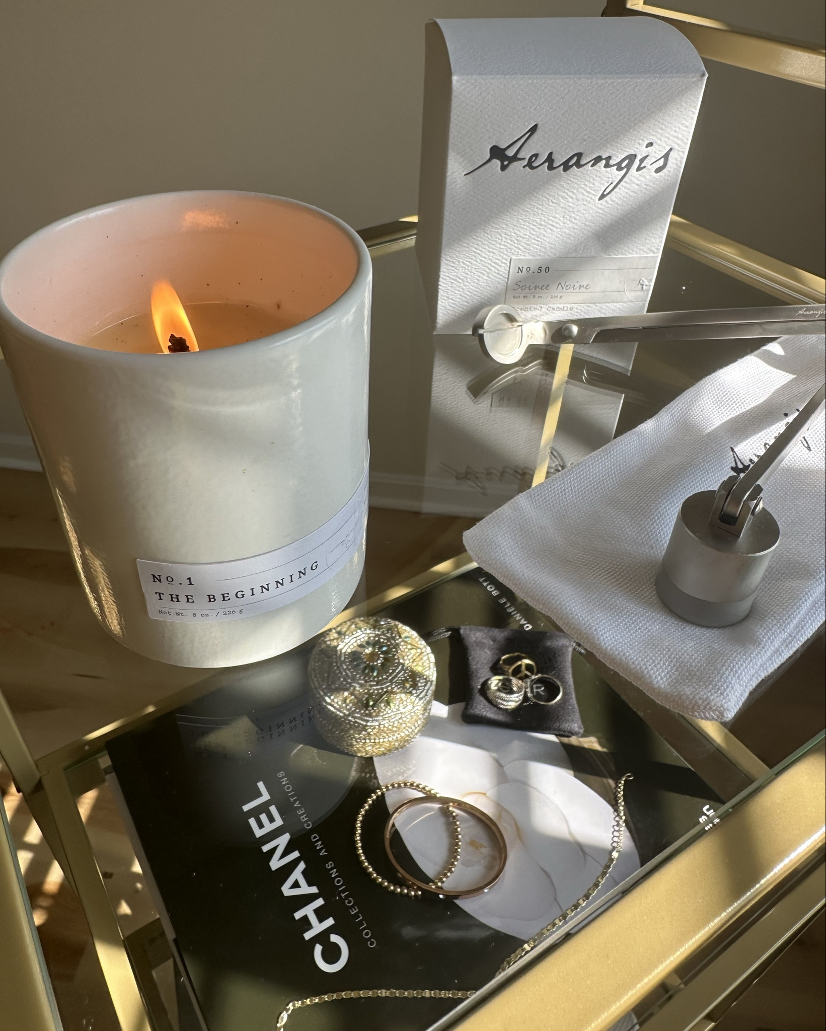 It’s giving cozy cashmere like a blanket - the beginning - fresh flowers 💐 and soft musk - warm and clean - burning in my bedroom - @AerangisNY - luxury candle - gifts for her - gifts for him - plant based wax - 

#LTKHome #LTKVideo #LTKFallSale