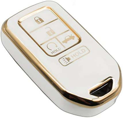 FEYOUN Key Fob Cover Compatible with Honda Accord Civic CR-V Insight Passport Pilot Smart 5 Buttons  | Amazon (US)