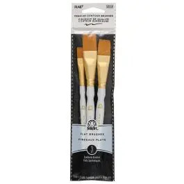 FolkArt ® Brush Sets - Gold Taklon Set, 3 pc. - 50559 | Plaid Cra | Plaid Crafts