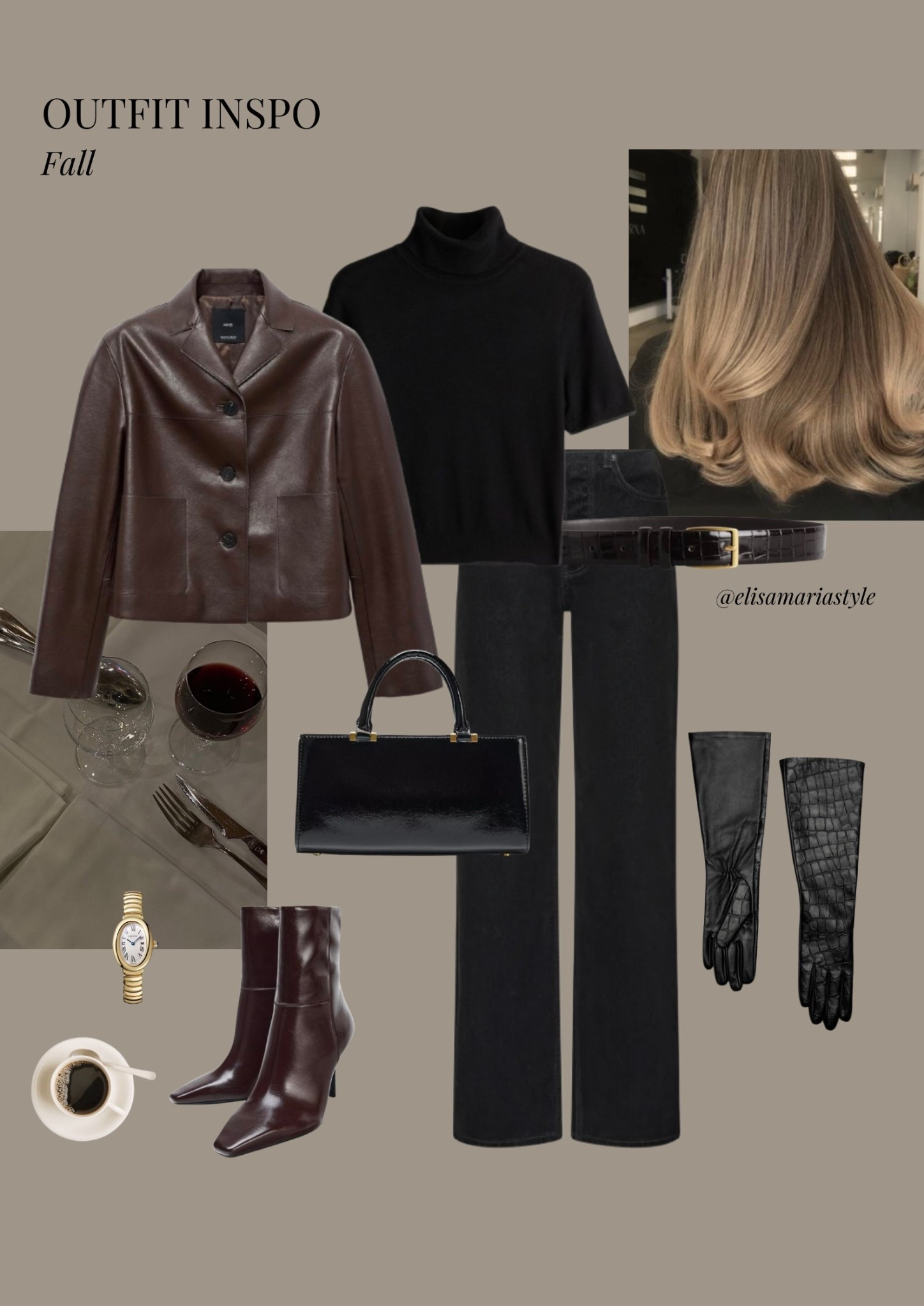 Burgundy leather jacket outfit idea for fall 🍒

#LTKstyletip #LTKFashionMonth #LTKautumn