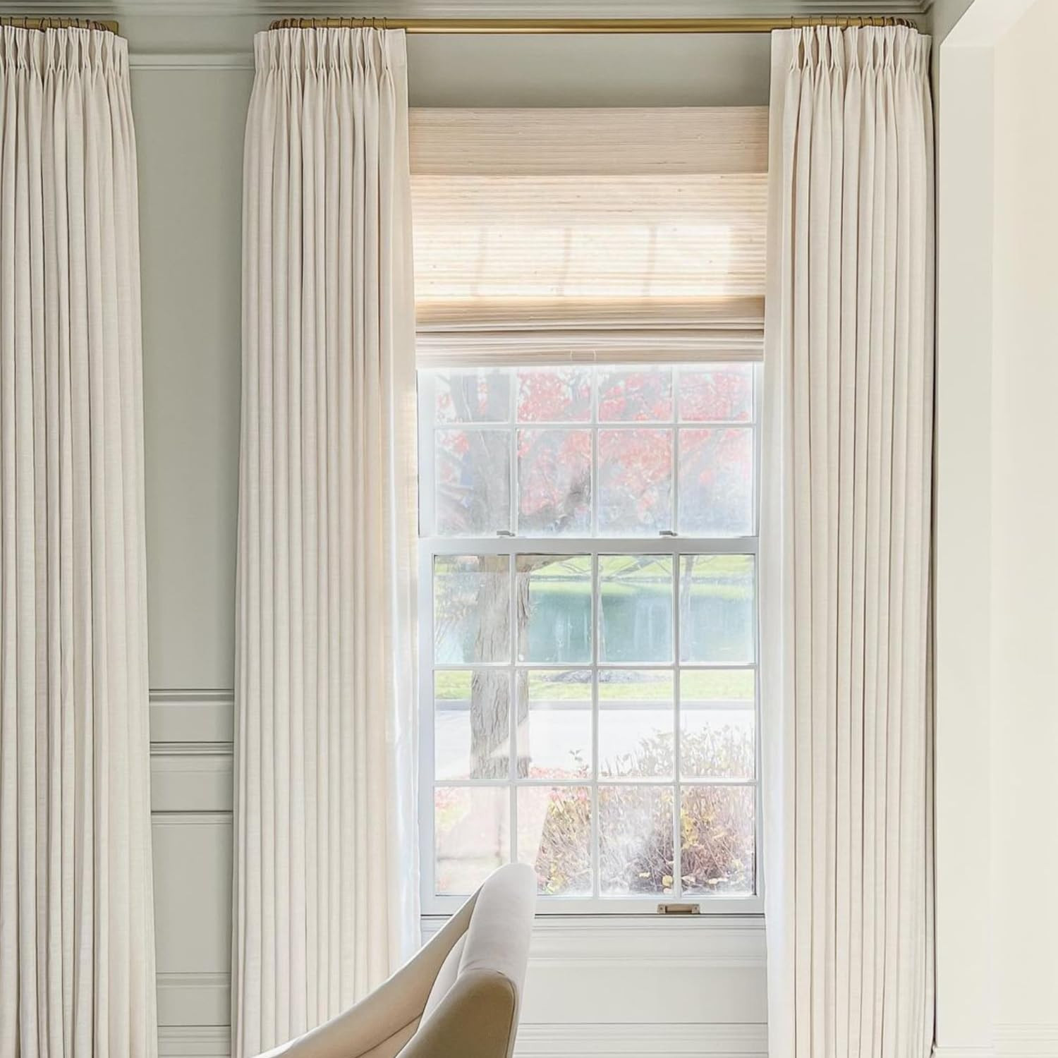 TWOPAGES Liz Linen Curtain Custom Linen Drapery Panel for Living Room Bedroom Patio Door,1 Panel | Amazon (US)