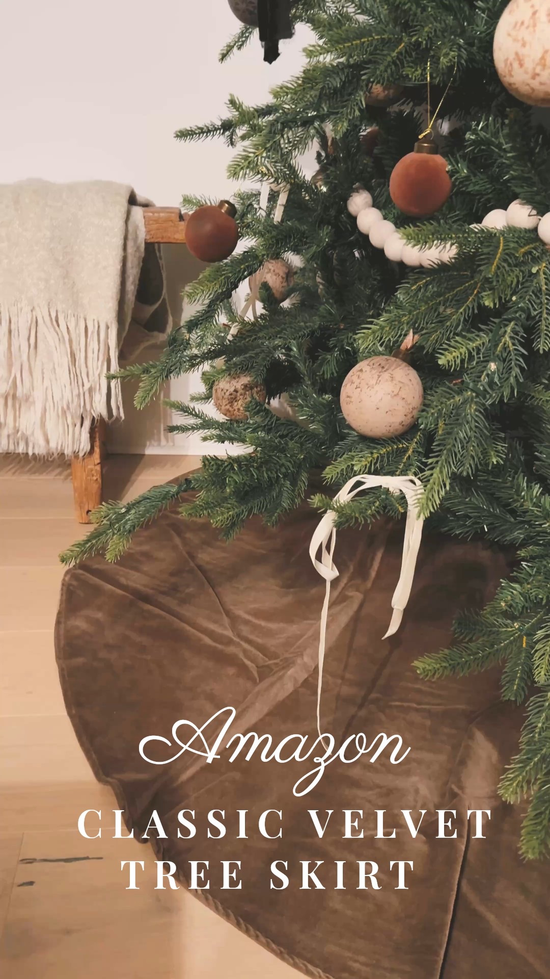 This brown velvet tree skirt from Amazon is sure to sell out quickly this year! It is so luxurious and adds a touch of Classic to any home for Christmas. Grab one while they’re still in stock to put beneath your Christmas tree for a transitional modern classic touch to your holiday decor 🎄 #amazon #tree #skirt #christmas #decor #treeskirt #christmastree #

#LTKSaleAlert #LTKHome #LTKHoliday