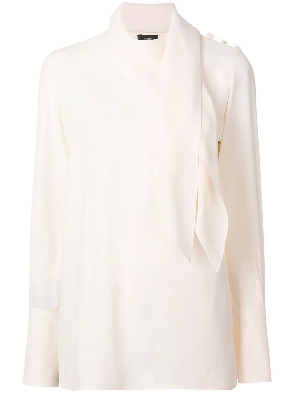 Joseph draped neck blouse - Nude & Neutrals | FarFetch US