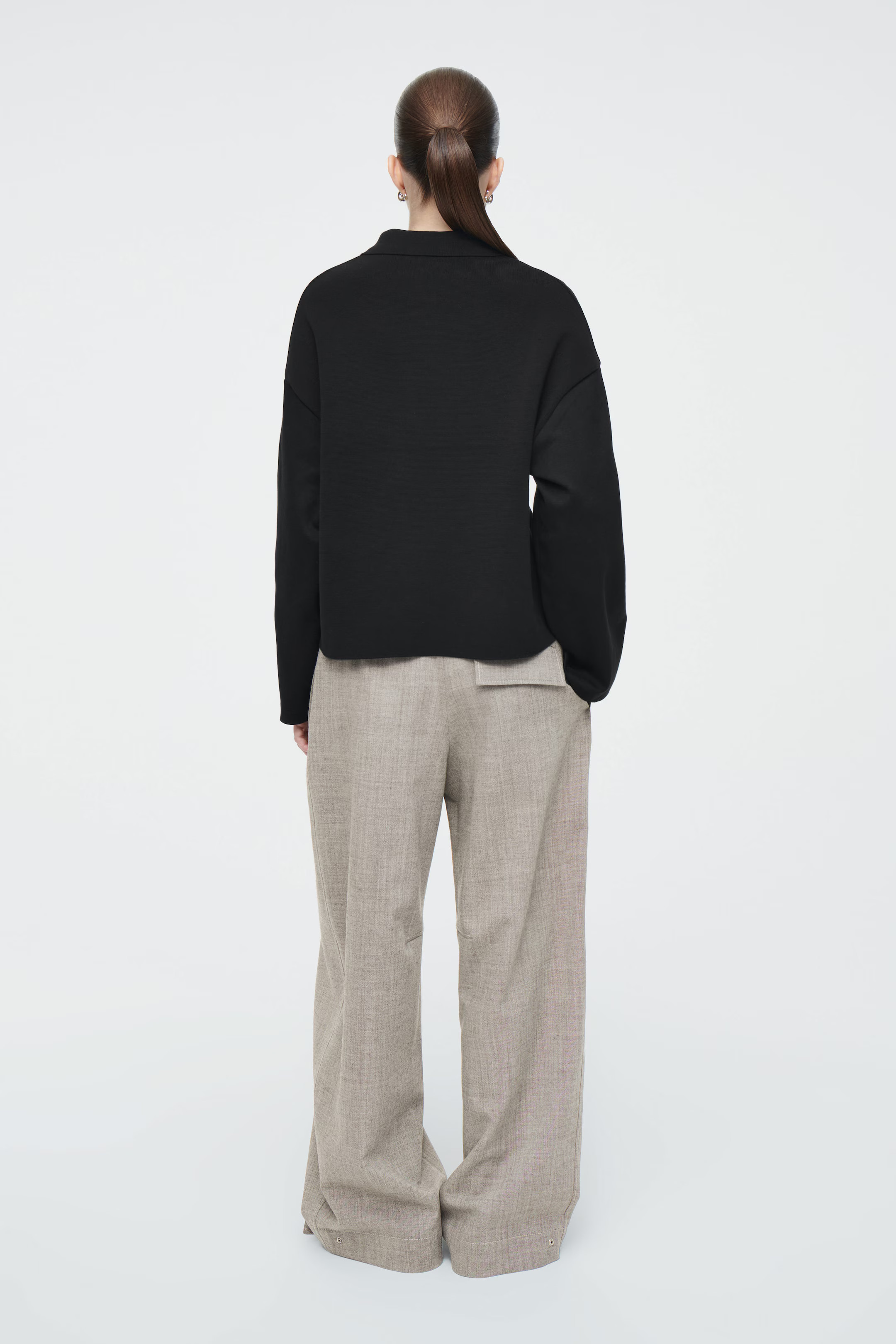 JERSEY RUGBY SHIRT - BLACK | COS | COS (AU)