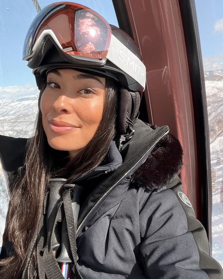 Kat Jamieson wears a ski outfit in Aspen. Ski helmet, goggles, snow, cold weather. 

#LTKstyletip #LTKtravel #LTKSeasonal