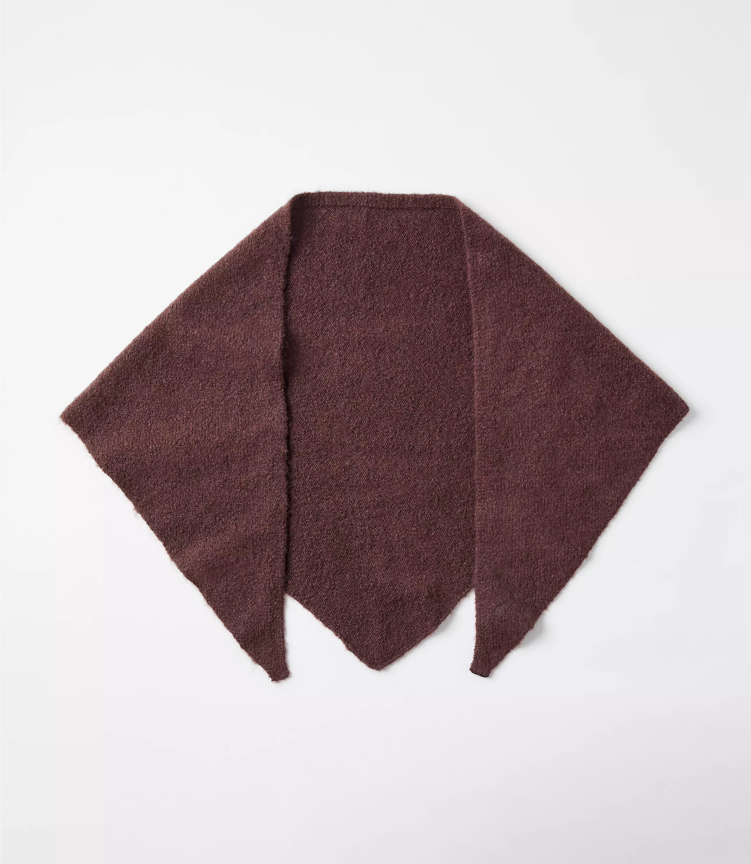 Brushed Knit Triangle Scarf | LOFT