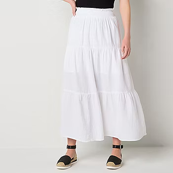 new!a.n.a Womens Mid Rise Maxi Skirt | JCPenney