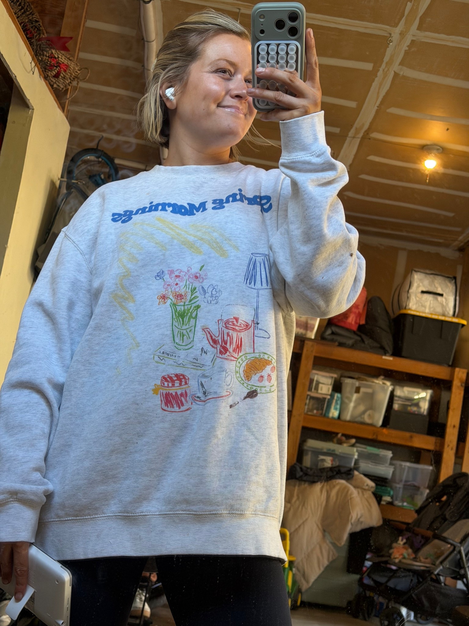 spring mornings sweatshirt. Wearing XL

#LTKselfcare #LTKmorningroutine #LTKootd