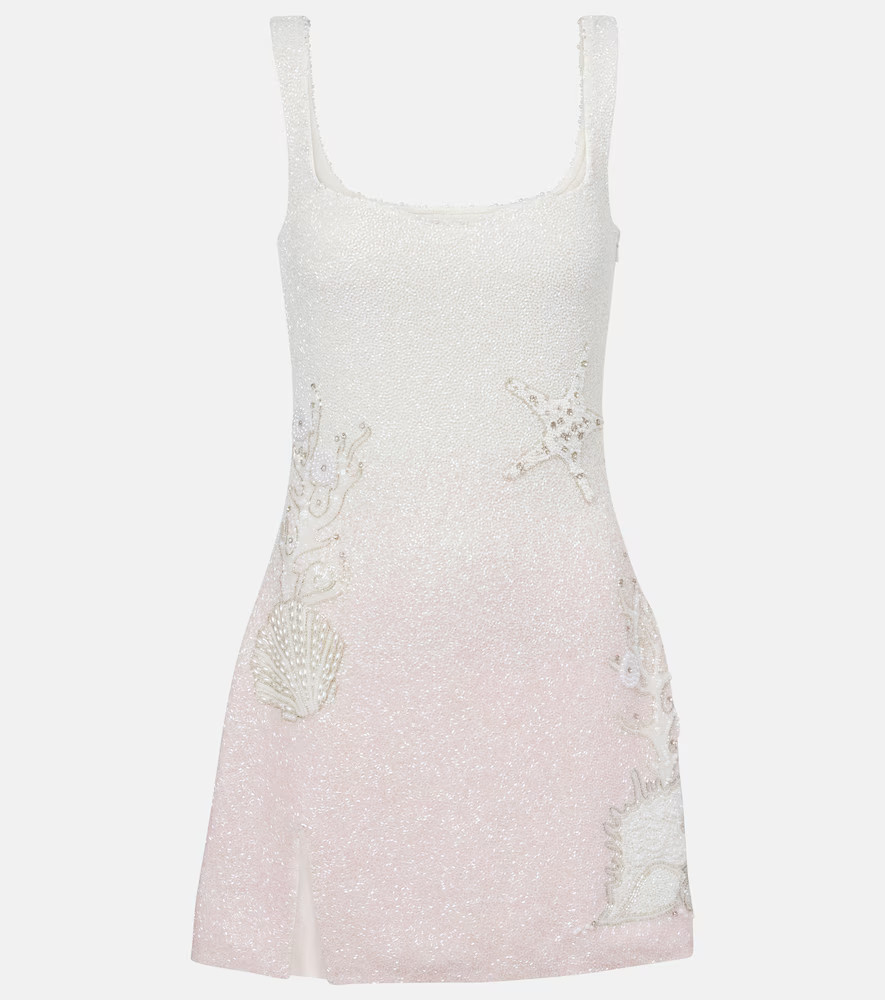 Clio Peppiatt Seashell embellished minidress | Mytheresa (US/CA)