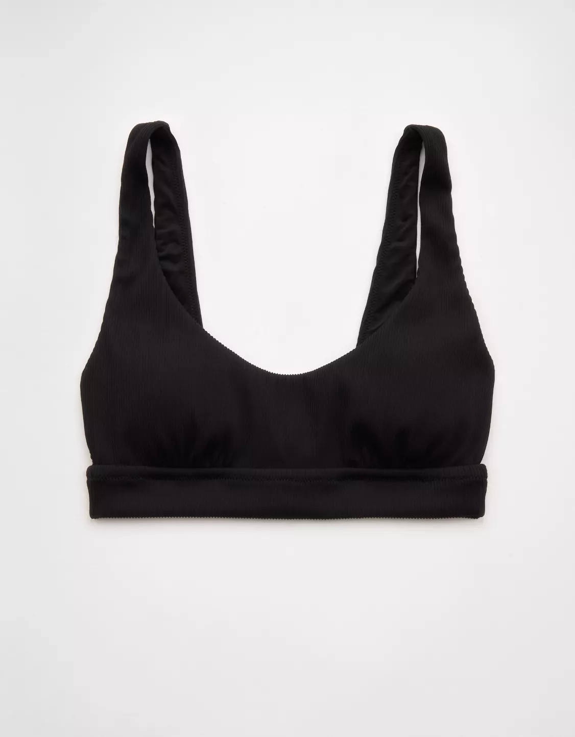 Aerie Banded Wide Strap Scoop Ribbed Bikini Top | American Eagle Outfitters (US & CA)