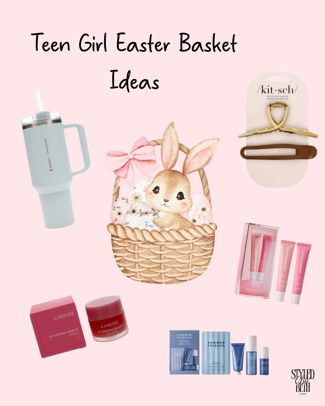 Teen girl Easter basket ideas 🌸🐰
Cute finds she’ll actually love this year!

💄 Beauty favorites
🛍 Trendy accessories
🥤 Everyday essentials


#LTKActive #LTKSaleAlert #LTKSpringSale