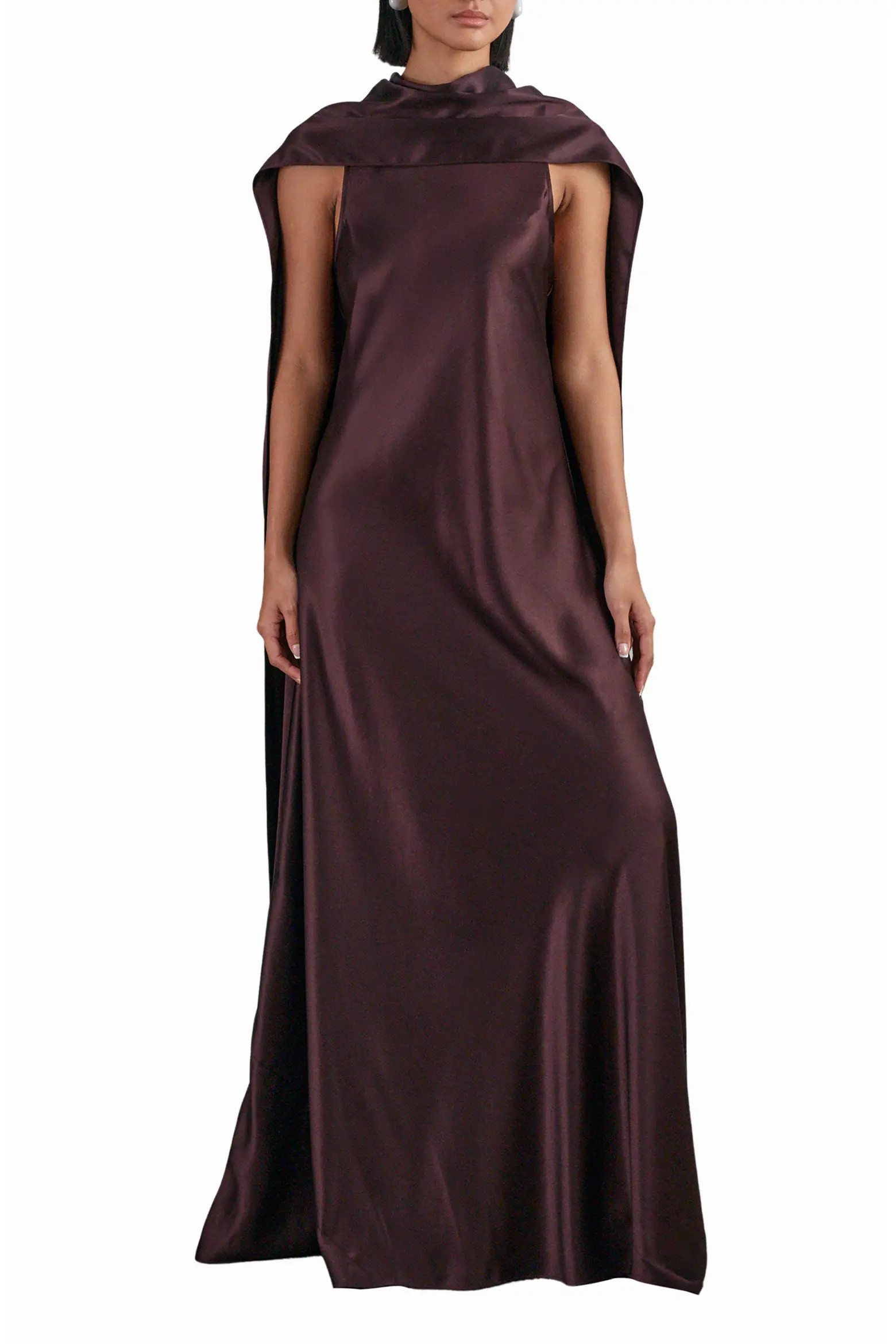 Fae Scarf Sleeveless Satin Maxi Dress (Women) | Nordstrom | Nordstrom