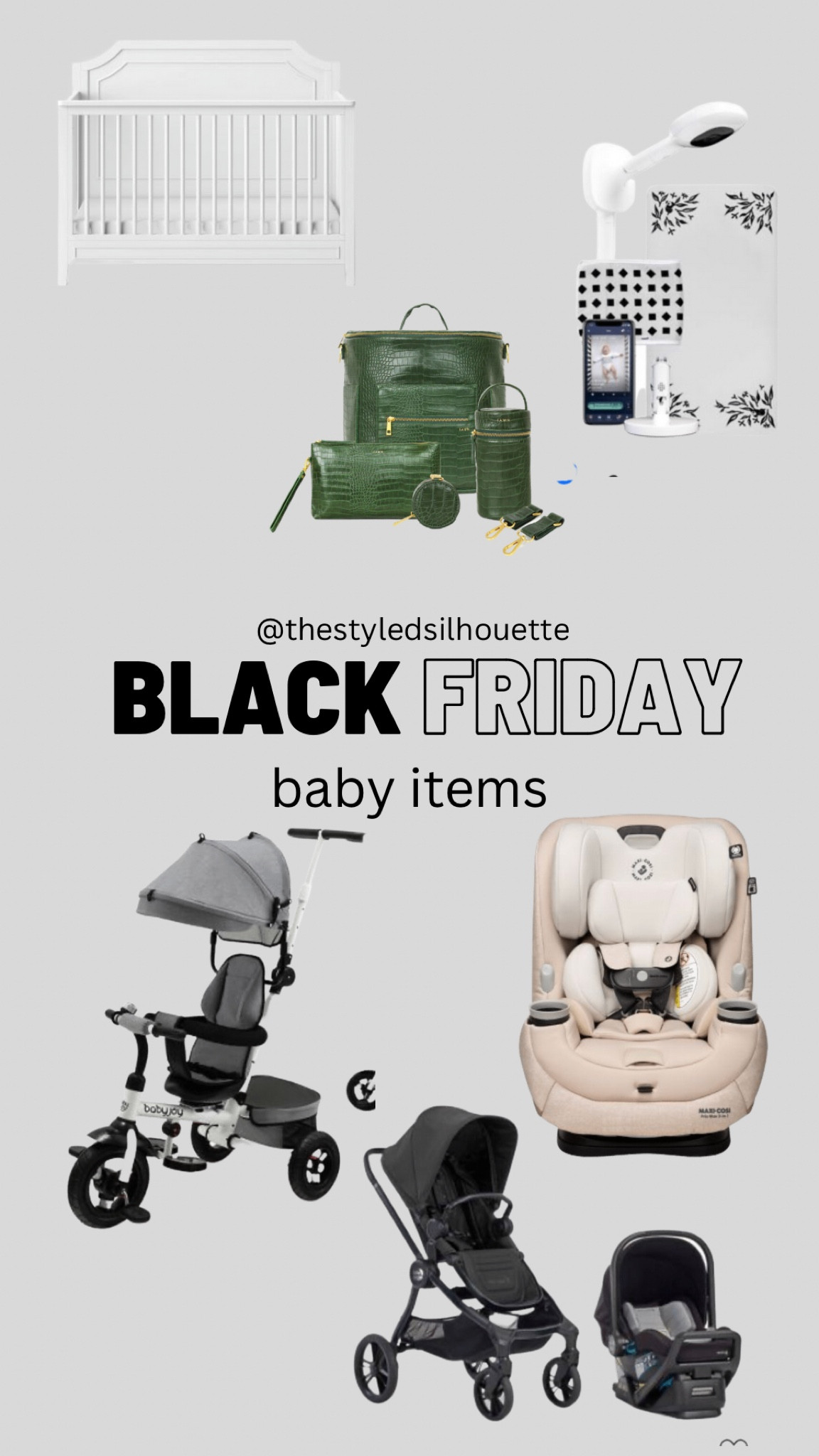 Black Friday baby items// stroller// fawn diaper bag// nanit// crib 

#LTKCyberweek #LTKSeasonal #LTKsalealert