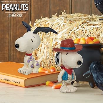 Enesco Jim Shore Peanuts Snoopy Cowboy Mini Figurine | Amazon (US)