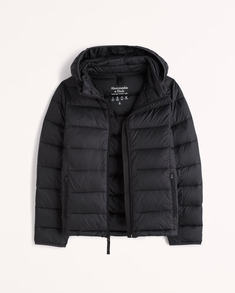 Lightweight Packable Puffer Black Puffer Fall Outfits 2022 Abercrombie Puffer Fall Outfits 2022 | Abercrombie & Fitch (US)