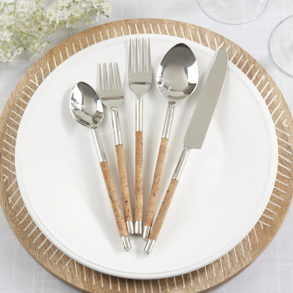 Artisan Cork-Handled Flatware Set | Wayfair North America